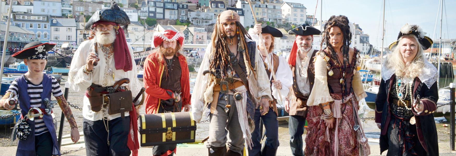 A group of pirates posing for a picture